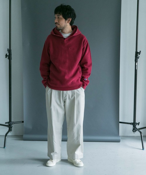 Champion(チャンピオン)の「『一部WEB限定カラー/サイズ』『別注』Champion×DOORS RWフーディ(パーカー・メンズ・グレー/ブルー系その他/ベージュ/バーガンディー/ブラック・MEDIUM/X-LARGE/LARGE)」の17枚目の写真