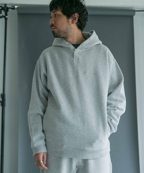 Champion(チャンピオン)の「『一部WEB限定カラー/サイズ』『別注』Champion×DOORS RWフーディ(パーカー・メンズ・グレー/ブルー系その他/ベージュ/バーガンディー/ブラック・MEDIUM/X-LARGE/LARGE)」の20枚目の写真