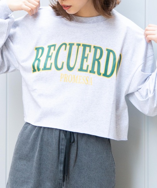 WEGO（ウィゴー）の「WEGO/グラフィックショートロンT（Tシャツ/カットソー・レディース・ホワイト/ネイビー/サックスブルー/スミクロ/その他1/オートミール/アニマル/アイボリー/マスタード/ダークグリーン/その他2/パープル/ホワイト系その他・SMALL/MEDIUM）」の12枚目の写真