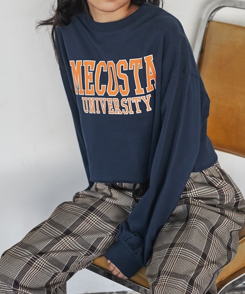 WEGO（ウィゴー）の「WEGO/グラフィックショートロンT（Tシャツ/カットソー・レディース・ホワイト/ネイビー/サックスブルー/スミクロ/その他1/オートミール/アニマル/アイボリー/マスタード/ダークグリーン/その他2/パープル/ホワイト系その他・SMALL/MEDIUM）」の8枚目の写真