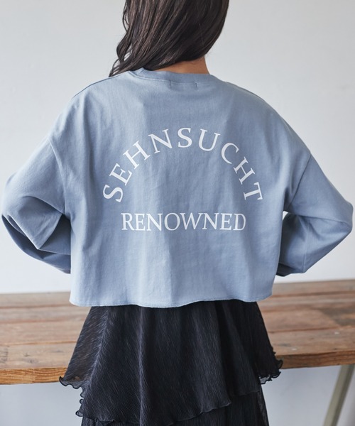 WEGO（ウィゴー）の「WEGO/グラフィックショートロンT（Tシャツ/カットソー・レディース・ホワイト/ネイビー/サックスブルー/スミクロ/その他1/オートミール/アニマル/アイボリー/マスタード/ダークグリーン/その他2/パープル/ホワイト系その他・SMALL/MEDIUM）」の9枚目の写真