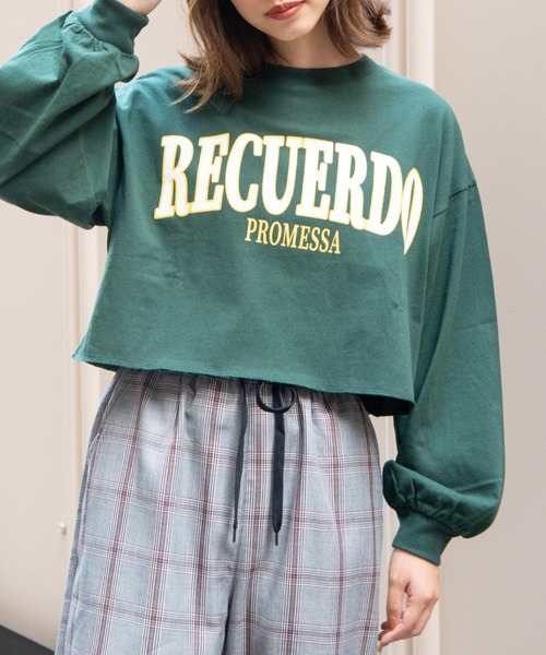 WEGO（ウィゴー）の「WEGO/グラフィックショートロンT（Tシャツ/カットソー・レディース・ホワイト/ネイビー/サックスブルー/スミクロ/その他1/オートミール/アニマル/アイボリー/マスタード/ダークグリーン/その他2/パープル/ホワイト系その他・SMALL/MEDIUM）」の7枚目の写真