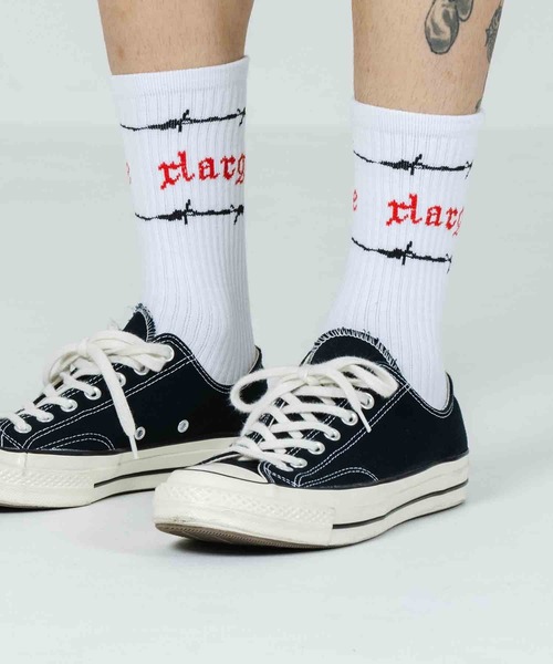 XLARGE（エクストララージ）の「BARBED WIRE SOCKS（ソックス/靴下・メンズ・ホワイト/ブラック/ネイビー・ONE SIZE）」の11枚目の写真