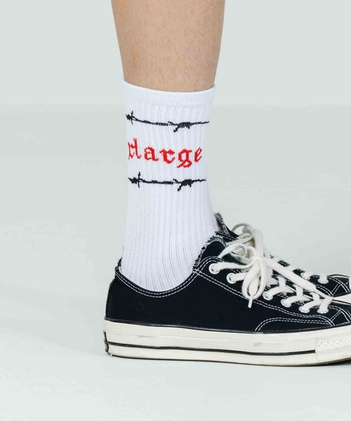 XLARGE（エクストララージ）の「BARBED WIRE SOCKS（ソックス/靴下・メンズ・ホワイト/ブラック/ネイビー・ONE SIZE）」の17枚目の写真
