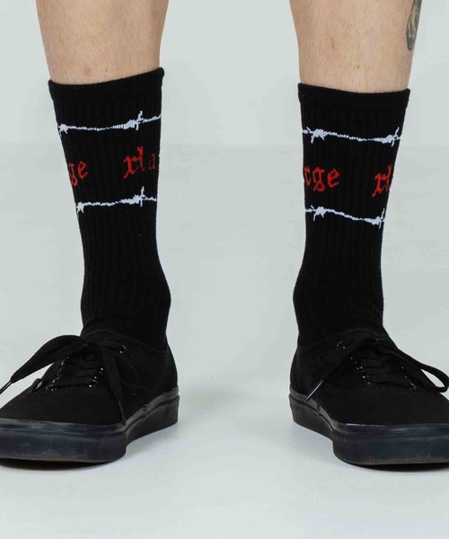 XLARGE（エクストララージ）の「BARBED WIRE SOCKS（ソックス/靴下・メンズ・ホワイト/ブラック/ネイビー・ONE SIZE）」の12枚目の写真