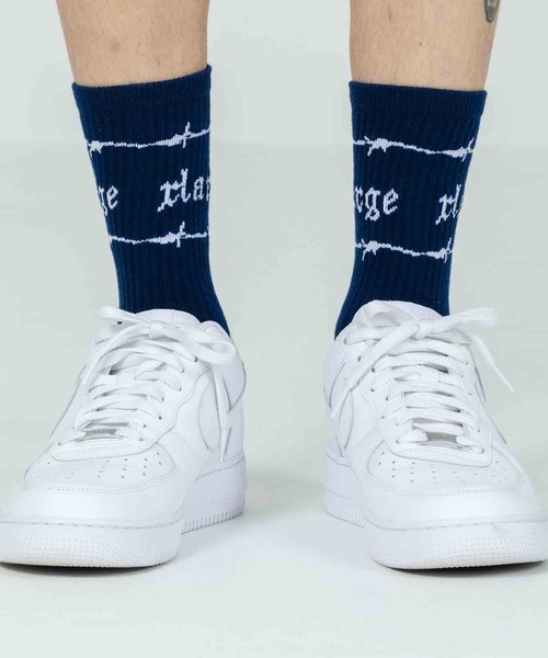 XLARGE（エクストララージ）の「BARBED WIRE SOCKS（ソックス/靴下・メンズ・ホワイト/ブラック/ネイビー・ONE SIZE）」の7枚目の写真