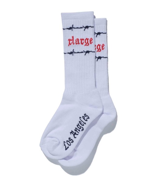 XLARGE（エクストララージ）の「BARBED WIRE SOCKS（ソックス/靴下・メンズ・ホワイト/ブラック/ネイビー・ONE SIZE）」の18枚目の写真
