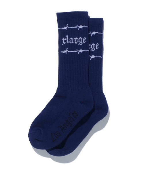XLARGE（エクストララージ）の「BARBED WIRE SOCKS（ソックス/靴下・メンズ・ホワイト/ブラック/ネイビー・ONE SIZE）」の10枚目の写真
