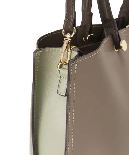 N.（N. Natural Beauty Basic）（エヌエヌナチュラルビューティーベーシック）の「◆サイドカラーリングトートバッグ（トートバッグ・レディース・オフホワイト/ブラック/グレイッシュベージュ・ﾌﾘ-）」の22枚目の写真