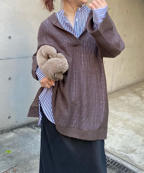 DouDou（ドゥドゥ）の「【WEB限定】ストライプシャツ（シャツ