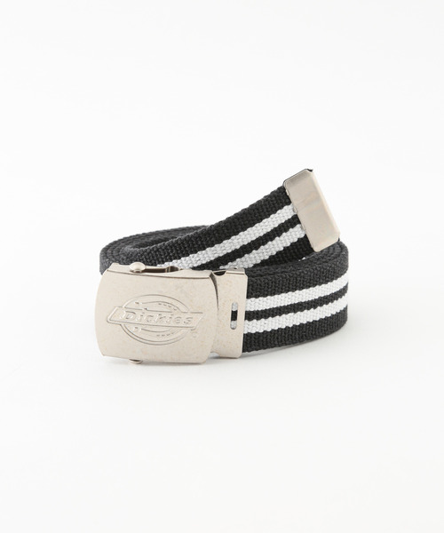 Dickies（ディッキーズ）の「【DICKIES/ディッキーズ】ストリートスタイルのワンポイントにマストアイテム 2ライン ロング丈 シンプル ガチャベルト GIベルト（ベルト・メンズ・ホワイト/ブラック/ネイビー/レッド/カーキ/イエロー・FREE）」の2枚目の写真