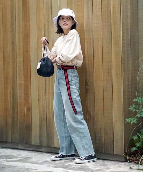 Dickies（ディッキーズ）の「【DICKIES/ディッキーズ】ストリートスタイルのワンポイントにマストアイテム 2ライン ロング丈 シンプル ガチャベルト GIベルト（ベルト・メンズ・ホワイト/ブラック/ネイビー/レッド/カーキ/イエロー・FREE）」の19枚目の写真