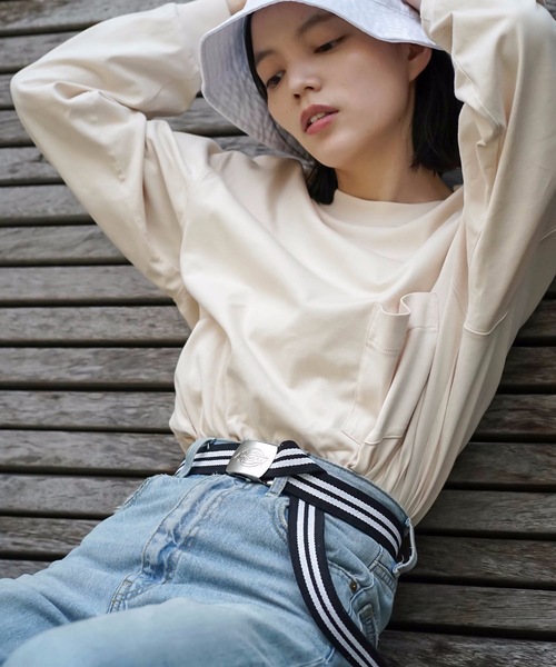 Dickies（ディッキーズ）の「【DICKIES/ディッキーズ】ストリートスタイルのワンポイントにマストアイテム 2ライン ロング丈 シンプル ガチャベルト GIベルト（ベルト・メンズ・ホワイト/ブラック/ネイビー/レッド/カーキ/イエロー・FREE）」の16枚目の写真