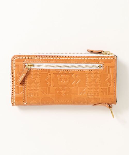 熊猫謹製 ネイティブパンダ エンボスL字ZIPロングウォレット (M2)