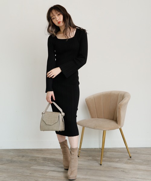 再入荷品 セール バックレースリブワンピース ワンピース Lipservice リップサービス のファッション 税込 Arenatheatre Net