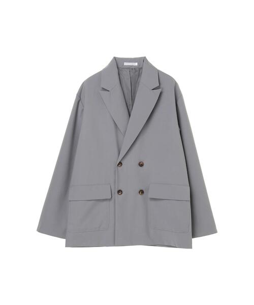 koe（コエ）の「ポリトロダブルジャケット*（ブルゾン・レディース・ブラック/ライトグレー/ライトベージュ・S/L/M）」の16枚目の写真