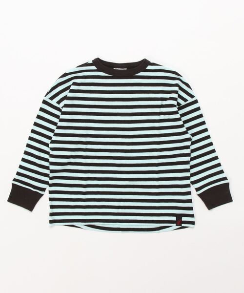 DENIM DUNGAREE(デニムダンガリー)の「フクダボーダー GRAMICCI(グラミチ) Tシャツ(Tシャツ/カットソー・キッズ・ブラック/ブルー/マスタード・130/140)」の1枚目の写真