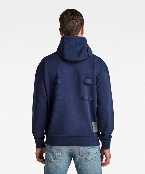 G-STAR（ジースター）の「POCKET DETAIL LOOSE HOODED SWEATER/パーカー（パーカー・メンズ・ダークグレー/グリーン系その他/ダークブルー・SMALL/MEDIUM/X-LARGE/X-SMALL/LARGE）」の15枚目の写真