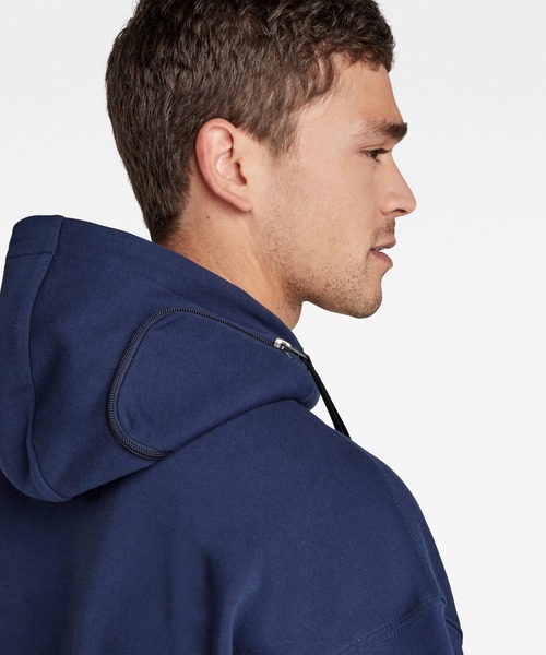 G-STAR（ジースター）の「POCKET DETAIL LOOSE HOODED SWEATER/パーカー（パーカー・メンズ・ダークグレー/グリーン系その他/ダークブルー・SMALL/MEDIUM/X-LARGE/X-SMALL/LARGE）」の16枚目の写真