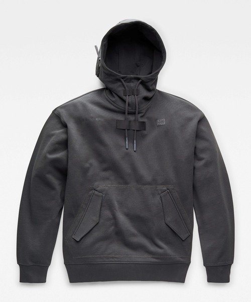 G-STAR（ジースター）の「POCKET DETAIL LOOSE HOODED SWEATER/パーカー（パーカー・メンズ・ダークグレー/グリーン系その他/ダークブルー・SMALL/MEDIUM/X-LARGE/X-SMALL/LARGE）」の7枚目の写真