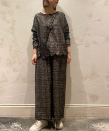 BEARDSLEY | ウエストリブループチェックパンツ(その他パンツ)