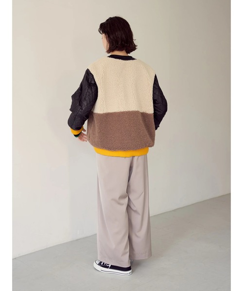 Editt by YECCA VECCA(エディットバイイェッカヴェッカ)の「タックワイドパンツ*(その他パンツ・レディース・ベージュ/ブラック/グリーン・FREE)」の21枚目の写真