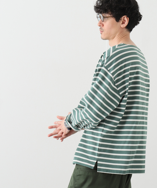 417 EDIFICE（フォーワンセブンエディフィス）の「バスクボーダーボートネック（Tシャツ/カットソー・メンズ・その他7/その他10/その他1/その他17・SMALL/MEDIUM/LARGE）」の2枚目の写真