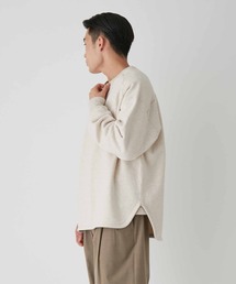 ADAM ET ROPE' | メランジテリー ラウンドヘム クルーネックスウェット(スウェット)