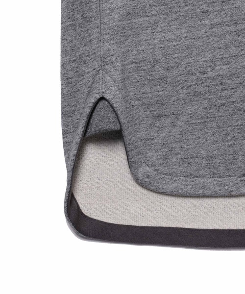 ADAM ET ROPE'（アダムエロペ）の「メランジテリー ラウンドヘム クルーネックスウェット（スウェット・メンズ・ホワイト系その他5/グレー・M/L）」の6枚目の写真