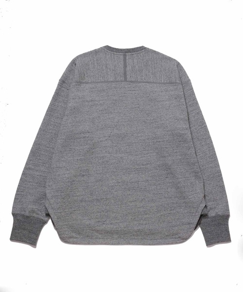 ADAM ET ROPE'（アダムエロペ）の「メランジテリー ラウンドヘム クルーネックスウェット（スウェット・メンズ・ホワイト系その他5/グレー・M/L）」の5枚目の写真