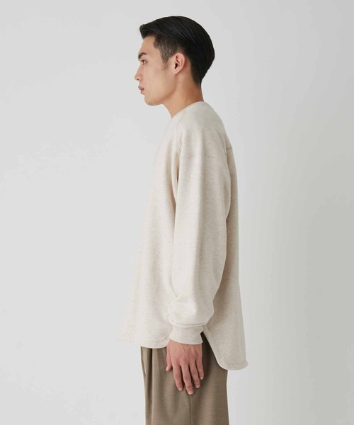 ADAM ET ROPE'（アダムエロペ）の「メランジテリー ラウンドヘム クルーネックスウェット（スウェット・メンズ・ホワイト系その他5/グレー・M/L）」の20枚目の写真