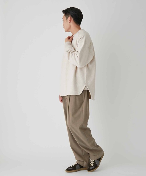 ADAM ET ROPE'（アダムエロペ）の「メランジテリー ラウンドヘム クルーネックスウェット（スウェット・メンズ・ホワイト系その他5/グレー・M/L）」の15枚目の写真