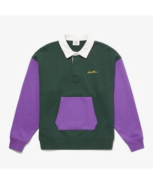 LACOSTE L!VE ラコステライブ スウェット ビーズワニ ブルー LACOSTE L!VE（ラコステライブ）｜スウェット一覧 - WEAR