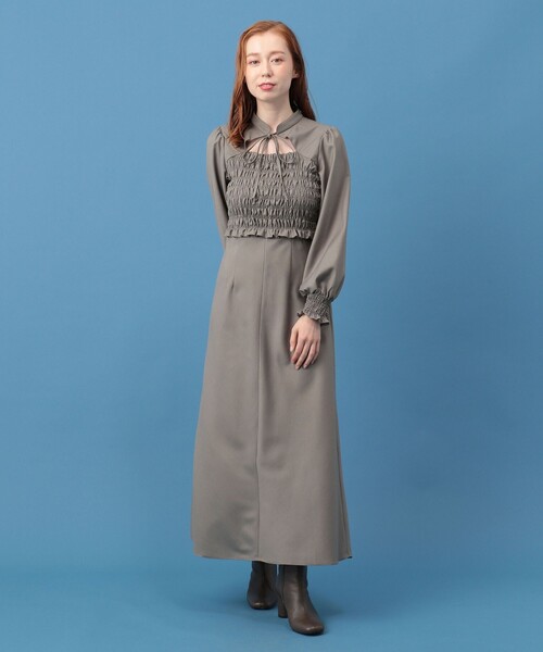 シャーリングミディワンピース ワンピース Deicy デイシー のファッション通販 Zozotown シャーリングミディワンピース ワンピース Deicy デイシー のファッション通販 Zozotown