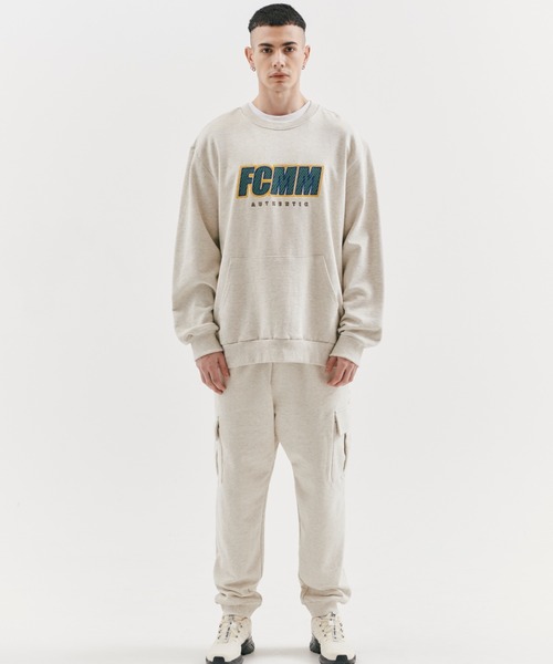 ★韓国の人気★【FCMM】★OBLIQUE GLAMPING SWEATSHIR.T★ セール】OBLIQUE GLAMPING SWEATSHIRT/オブリークグランピング
