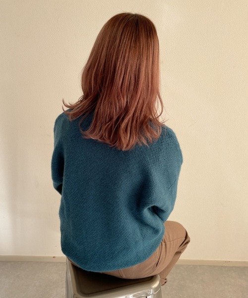 nemne store(ネンネストア)の「美術館を巡るケーブルニット(ニット/セーター・レディース・マスタード/ブルー/アイボリー/ブラック・フリー)」の19枚目の写真