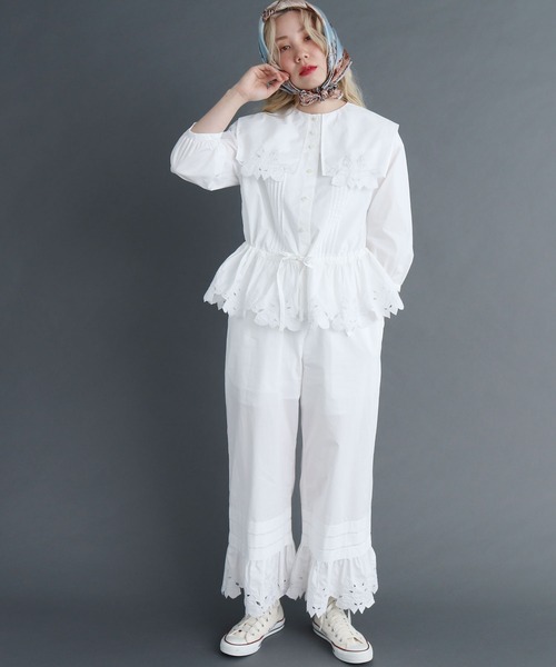 peu pres（プープレ）の「●レモン刺繍 パンツ（その他パンツ・レディース・ブラック/ホワイト・FREE）」の22枚目の写真