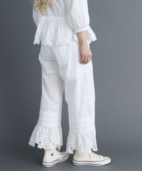 peu pres（プープレ）の「●レモン刺繍 パンツ（その他パンツ・レディース・ブラック/ホワイト・FREE）」の12枚目の写真