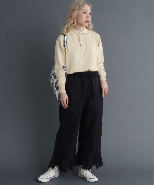 peu pres（プープレ）の「●レモン刺繍 パンツ（その他パンツ・レディース・ブラック/ホワイト・FREE）」の10枚目の写真