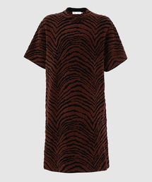 Animal Jacquard Knit Dress