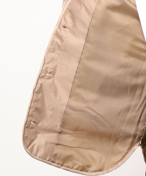 ehka sopo（エヘカソポ）の「ボアベスト付キルトジャケット（ノーカラージャケット・レディース・ベージュ/グリーン/キナリ・ﾌﾘ-）」の7枚目の写真