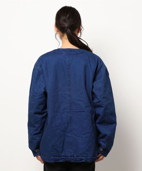 OLD BETTY'S（オールドベティーズ）の「Indigo Duck×Boa Engineer Jacket（デニムジャケット・レディース・インディゴブルー・FREE）」の3枚目の写真