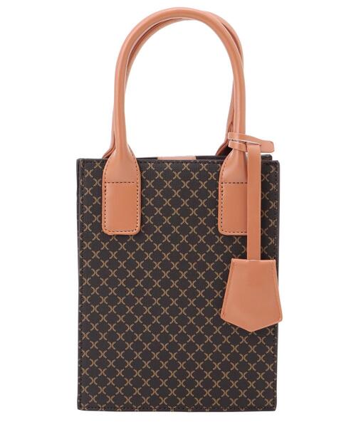 INGNI（イング）の「モノグラムスクエアショルダーBAG（トートバッグ・レディース・ブラウン/アイボリー・ONE SIZE）」の3枚目の写真