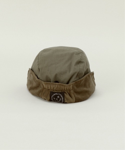 SAYHELLO（セイハロー）の「【SAYHELLO / セイハロー】FACE LOGO SNOWMAN CAP（キャップ・メンズ・ブラック/ベージュ/グリーン・FREE）」の6枚目の写真