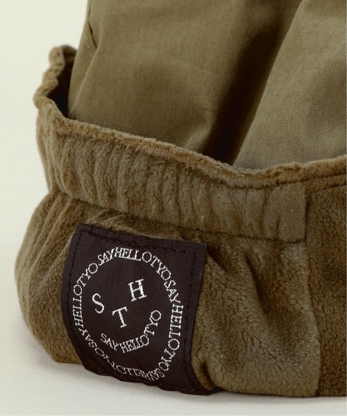 SAYHELLO（セイハロー）の「【SAYHELLO / セイハロー】FACE LOGO SNOWMAN CAP（キャップ・メンズ・ブラック/ベージュ/グリーン・FREE）」の13枚目の写真