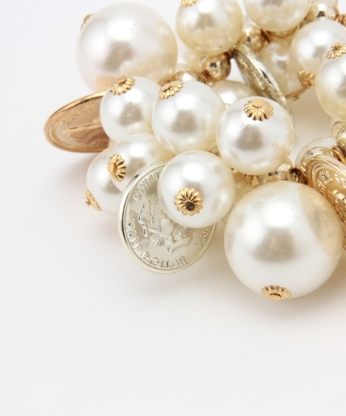 Ray BEAMS（レイビームス）の「MARINA FOSSATI / パール&コイン ブレスレット（ブレスレット・レディース・ホワイト・ONE SIZE）」の6枚目の写真