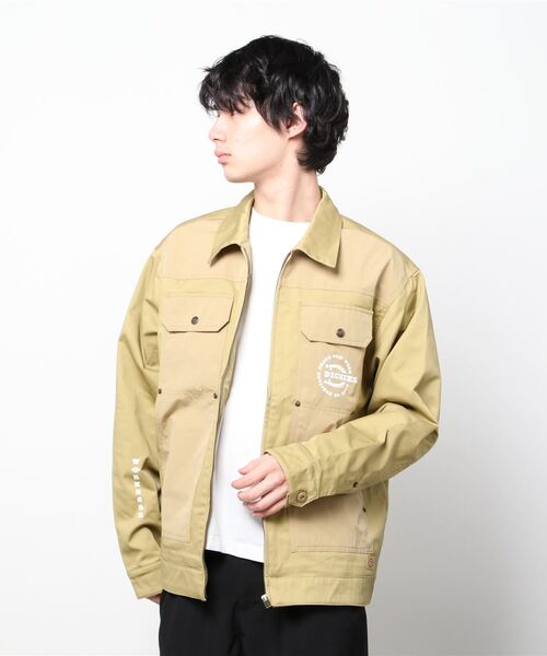 メンズ 異素材 異素材 アイゼンハワージャケット ツイル生地 ツイル生地 ブルゾン ショートブルゾン ブルゾン Dickies ディッキーズ のファッション 国内即納 正規品の