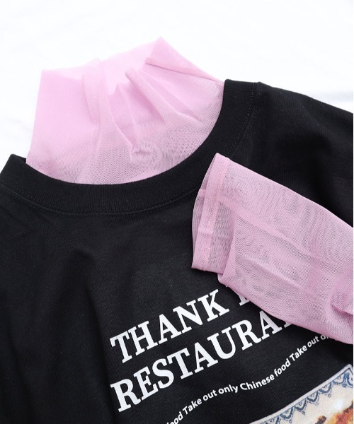 I am I in fact...（アイアムアイインファクト）の「パワーネットチュール　インナー（Tシャツ/カットソー・レディース・ホワイト/ピンク/ブルー/グリーン/レッド/ブラック/パープル/サックスブルー/イエロー・FREE）」の6枚目の写真