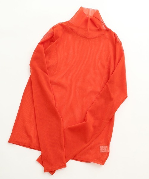 I am I in fact...（アイアムアイインファクト）の「パワーネットチュール　インナー（Tシャツ/カットソー・レディース・ホワイト/ピンク/ブルー/グリーン/レッド/ブラック/パープル/サックスブルー/イエロー・FREE）」の9枚目の写真