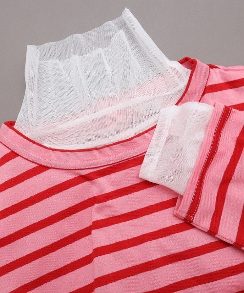 I am I in fact...（アイアムアイインファクト）の「パワーネットチュール　インナー（Tシャツ/カットソー・レディース・ホワイト/ピンク/ブルー/グリーン/レッド/ブラック/パープル/サックスブルー/イエロー・FREE）」の2枚目の写真